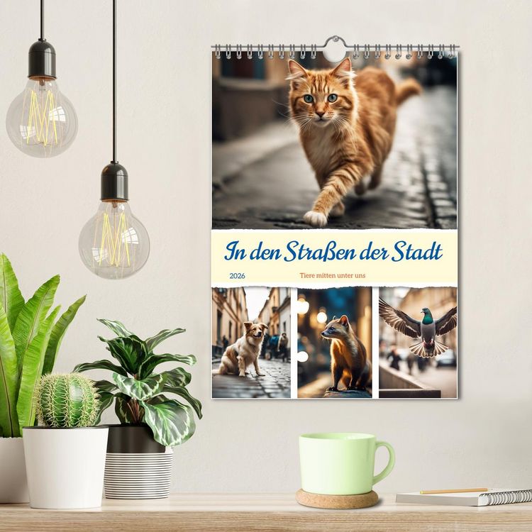 Produktbild: In den Stra&szlig;en der Stadt - Tiere mitten unter uns (Wandkalender 2026 DIN A4 hoch), CALVENDO Monatskalender