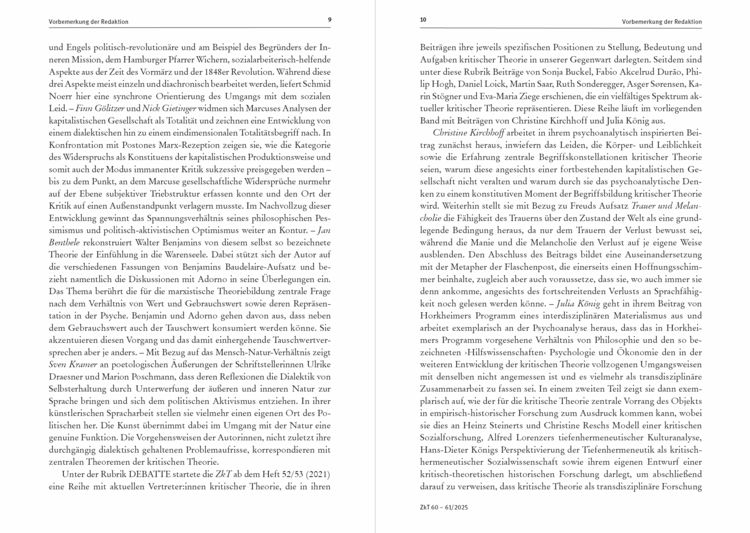 Produktbild: Zeitschrift f&uuml;r kritische Theorie / Zeitschrift f&uuml;r kritische Theorie, Heft 60/61 (2025)