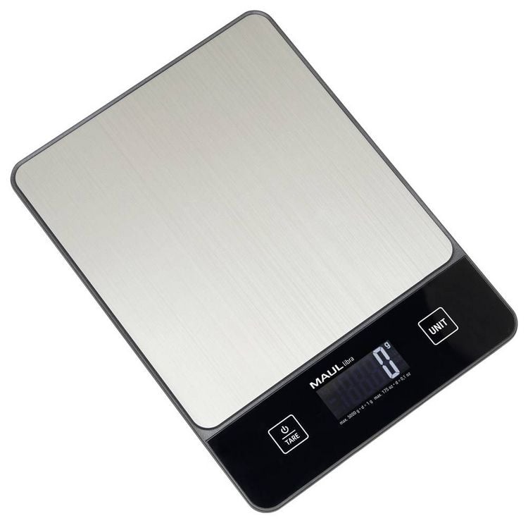 Produktbild: Maul MAULlibra Briefwaage 1657090 W&auml;gebereich (max.) 5000 g Ablesbarkeit 1 g batteriebetrieben Schwarz, Silber