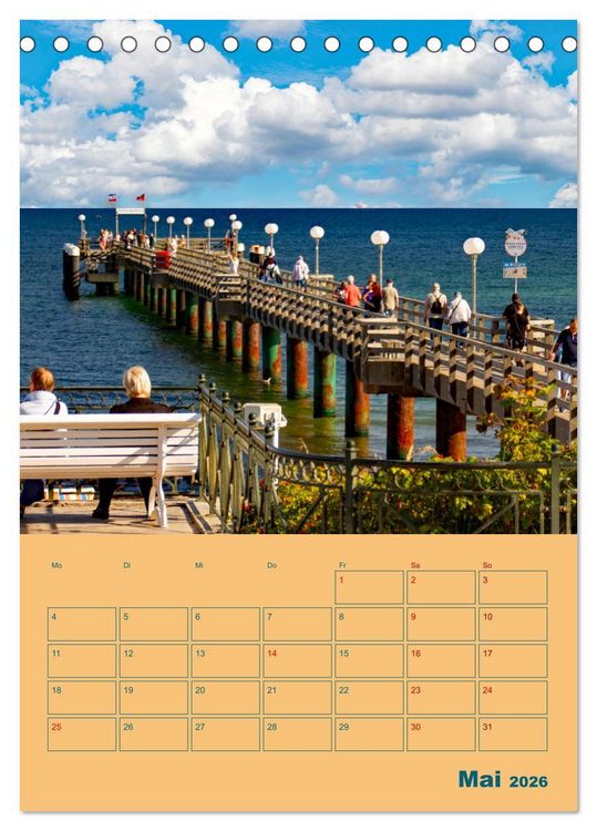 Produktbild: Ostseebad K&uuml;hlungsborn Terminplaner (Tischkalender 2026 DIN A5 hoch), CALVENDO Monatskalender