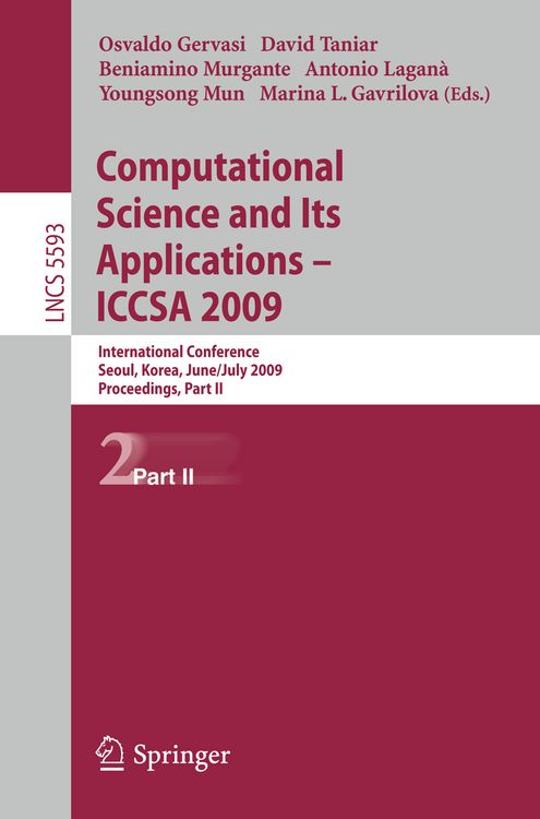 Produktbild: Computational Science and Its Applications &ndash; ICCSA 2009