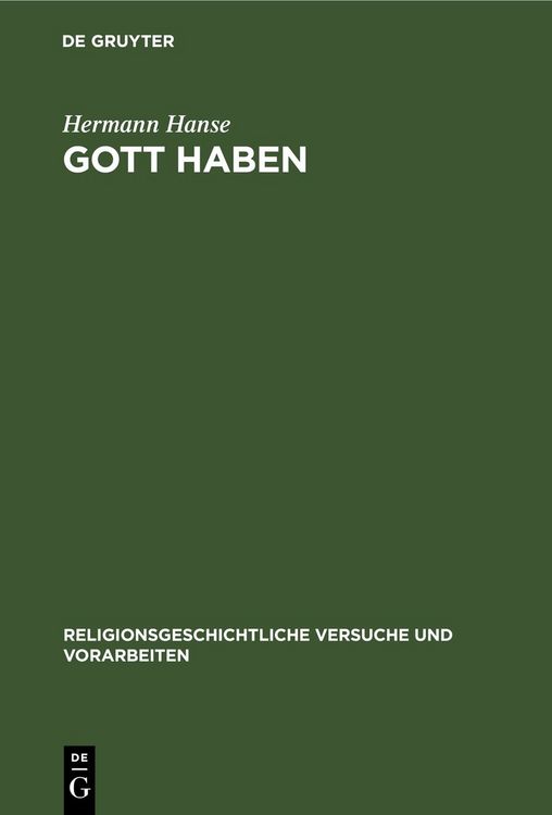 Produktbild: Gott Haben