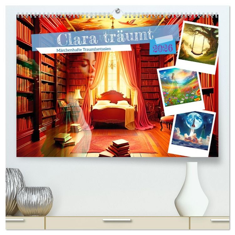 Produktbild: Clara tr&auml;umt - M&auml;rchenhafte Traumfantasien (hochwertiger Premium Wandkalender 2026 DIN A2 quer), Kunstdruck in Hochglanz