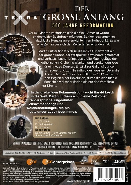 Produktbild: Terra X - Der gro&szlig;e Anfang - 500 Jahre Reformation
