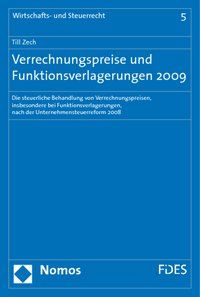 Produktbild: Verrechnungspreise und Funktionsverlagerungen 2009