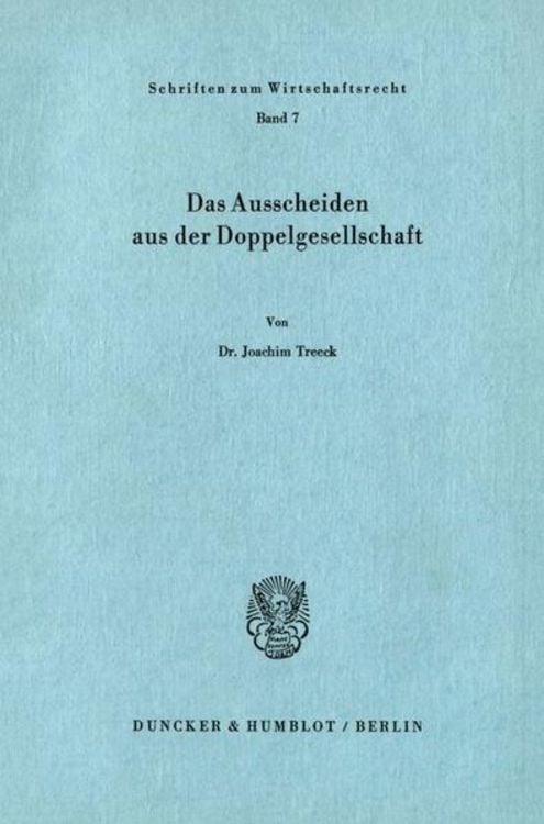 Produktbild: Das Ausscheiden aus der Doppelgesellschaft.