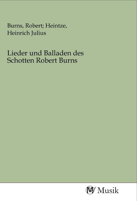 Produktbild: Lieder und Balladen des Schotten Robert Burns