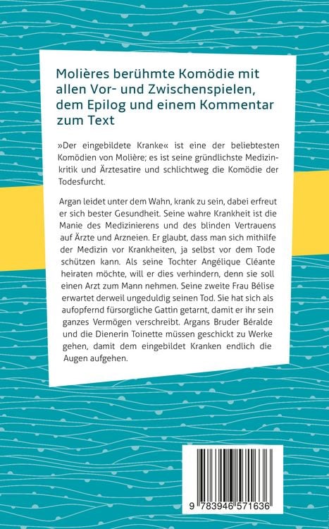 Produktbild: Der eingebildete Kranke: Moli&egrave;re: Eine Kom&ouml;die
