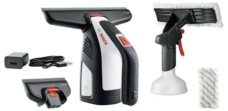 Produktbild: Bosch Home and Garden GlassVAC Fenstersauger Schwarz, Grau