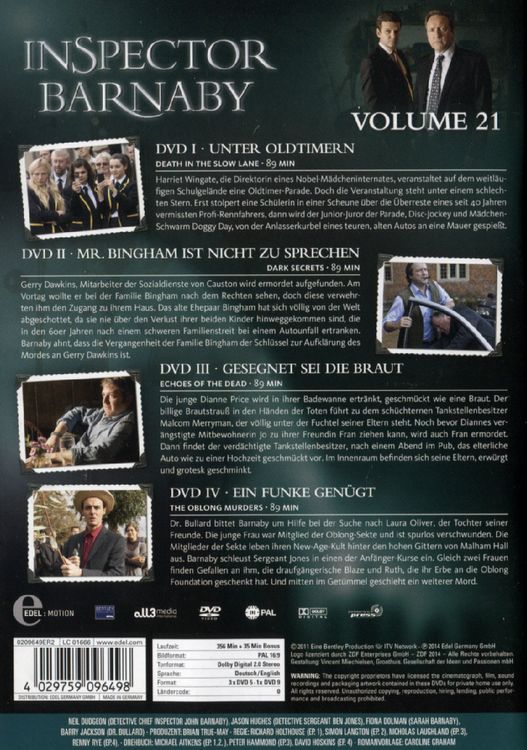 Produktbild: Inspector Barnaby Vol. 21 [4 DVDs]