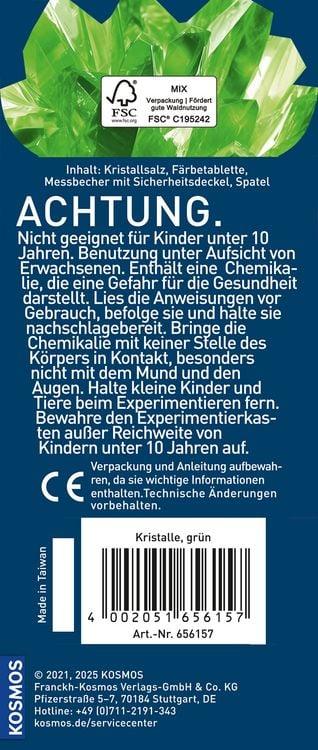 Produktbild: Gr&uuml;ne Kristalle selbst z&uuml;chten