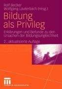 Produktbild: Bildung als Privileg