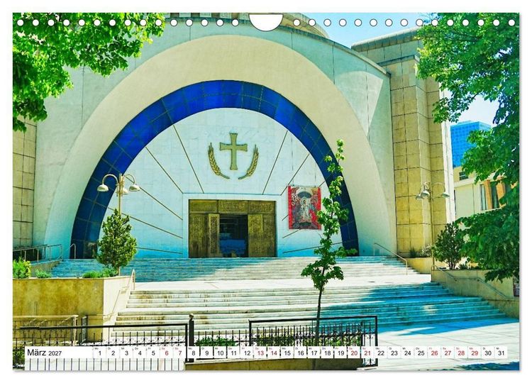 Produktbild: Katholische und orthodoxe Kirchen in Tirana und Shkodra, Albanien (Wandkalender 2027 DIN A4 quer), CALVENDO Monatskalender
