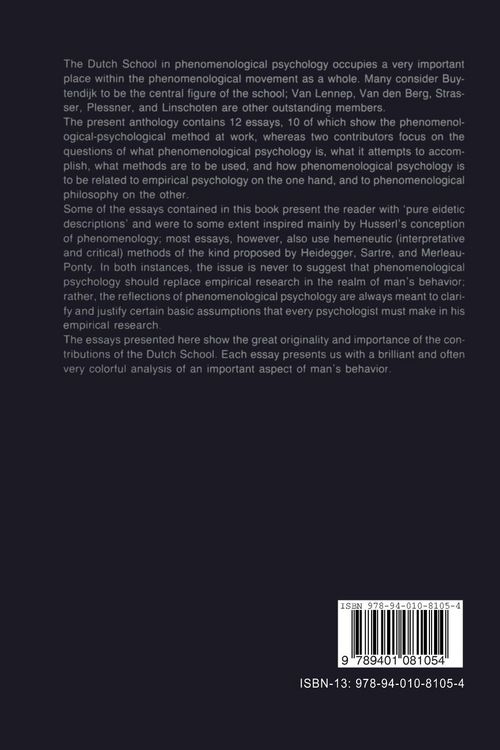 Produktbild: Phenomenological Psychology