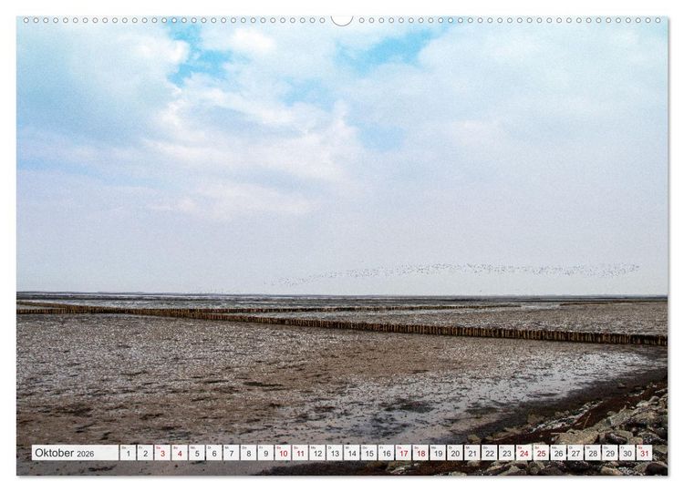 Produktbild: Urlaub in Nordfriesland (Wandkalender 2026 DIN A2 quer), CALVENDO Monatskalender