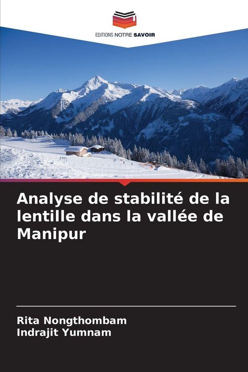 Produktbild: Analyse de stabilit&eacute; de la lentille dans la vall&eacute;e de Manipur