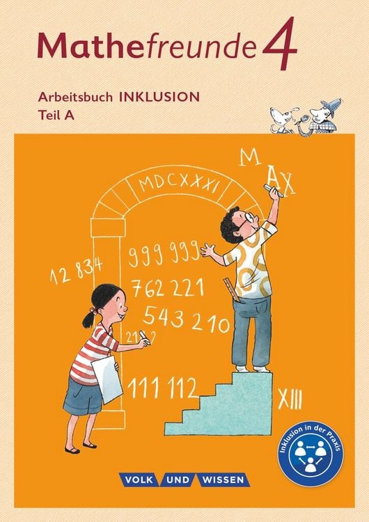 Produktbild: Mathefreunde 4. Schuljahr - Nord/S&uuml;d - Arbeitsbuch. Inklusion - Teil A und B