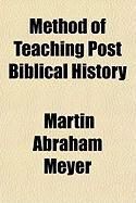 Produktbild: Method of Teaching Post Biblical History