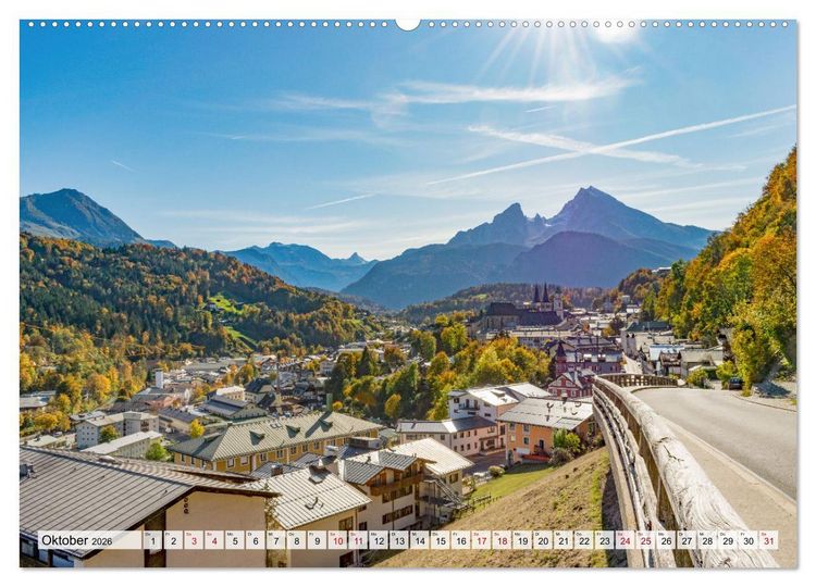 Produktbild: Wanderparadies Bayerische Alpen (Wandkalender 2026 DIN A2 quer), CALVENDO Monatskalender