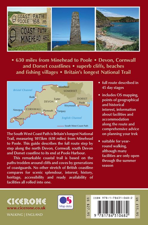Produktbild: Walking the South West Coast Path