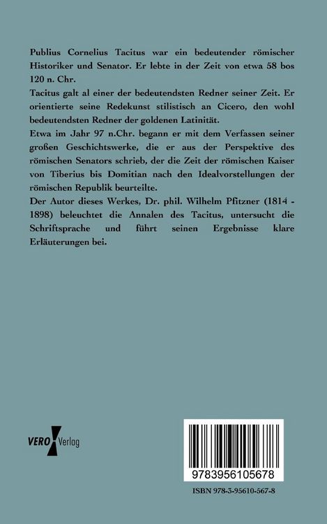 Produktbild: Die Annalen des Tacitus