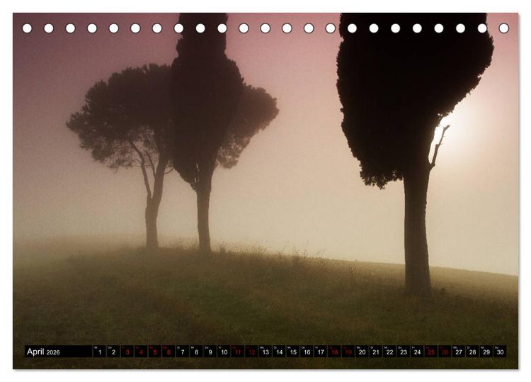 Produktbild: Toskana - Inseln im Nebel (Tischkalender 2026 DIN A5 quer), CALVENDO Monatskalender