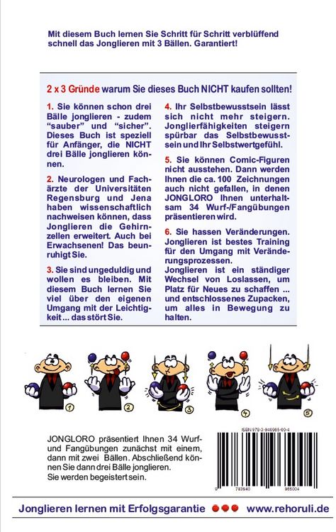Produktbild: Jonglieren lernen mit Erfolgsgarantie (Taschenbuch)
