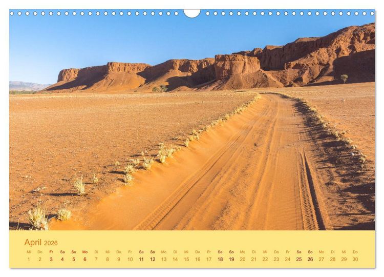Produktbild: Namib Naukluft National Park - Unendliche W&uuml;ste (Wandkalender 2026 DIN A3 quer), CALVENDO Monatskalender
