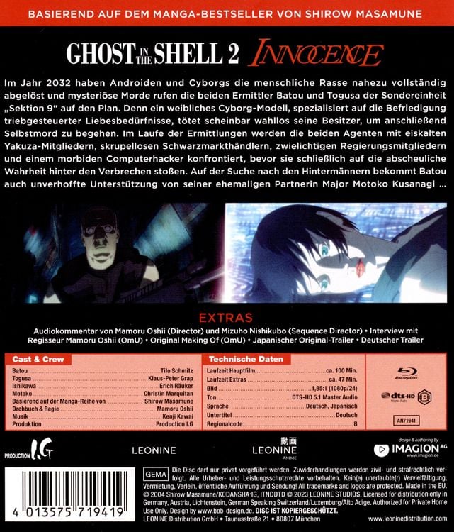 Produktbild: Ghost in the Shell 2 - Innocence