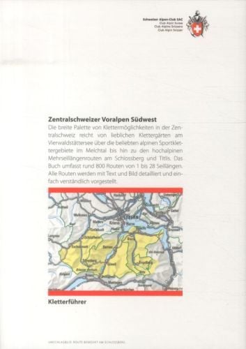 Produktbild: Zentralschweizer Voralpen S&uuml;dwest Kletterf&uuml;hrer