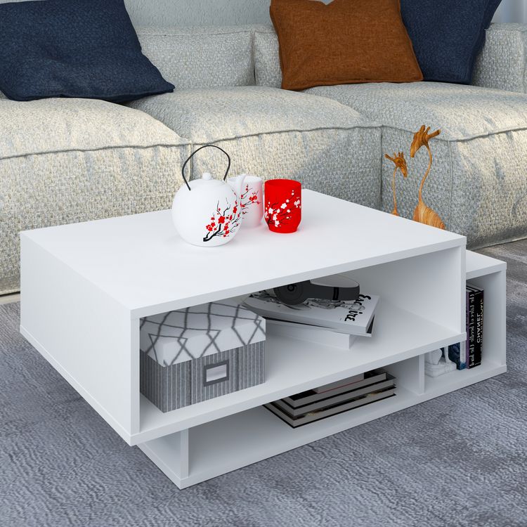 Produktbild: Holz Sofatisch Couchtisch Wohnzimmertisch Runila