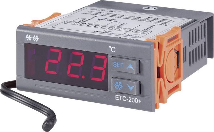 Produktbild: VOLTCRAFT ETC-200+ Temperaturregler NTC -40 bis +120 &deg;C Relais 10 A (L x B x H) 88 x 75 x 34.5 mm