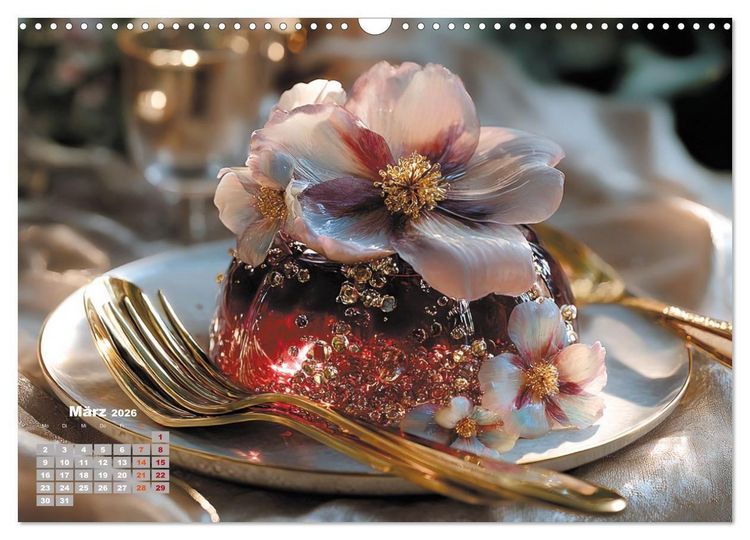 Produktbild: S&uuml;&szlig;e Verf&uuml;hrungen - Exquisite Desserts (Wandkalender 2026 DIN A3 quer), CALVENDO Monatskalender