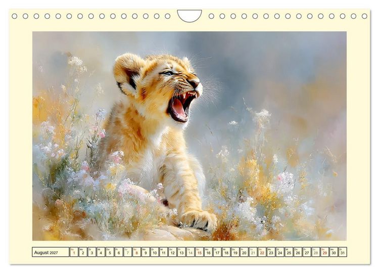 Produktbild: L&ouml;wenkinder. Afrikas kleine K&ouml;nige (Wandkalender 2027 DIN A4 quer), CALVENDO Monatskalender