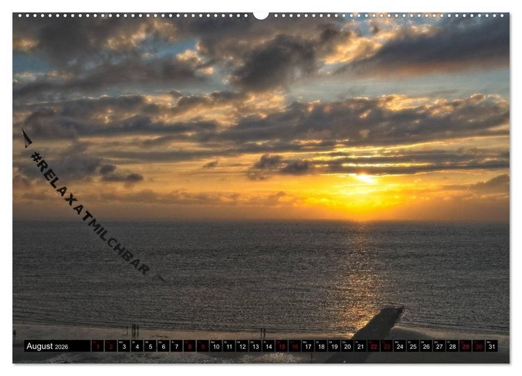 Produktbild: Norderney - von barfuss bis Cocktail (Wandkalender 2026 DIN A2 quer), CALVENDO Monatskalender