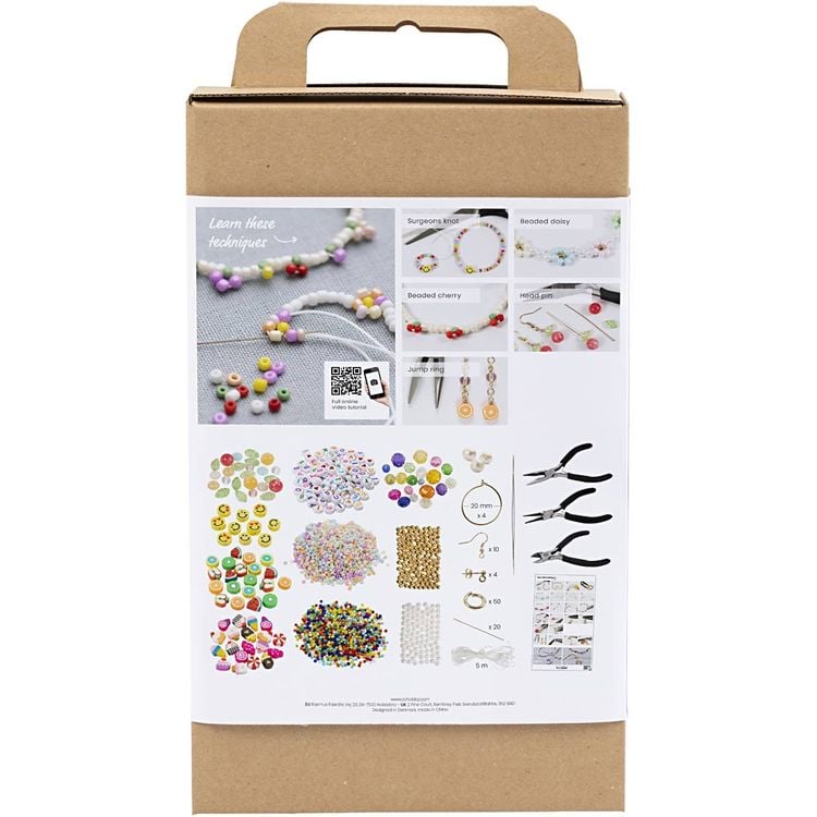 Produktbild: Creativ Company DIY Sets Beads Starter Kreativ Set Schmuck Leuchtende Farben, Kreativ Box