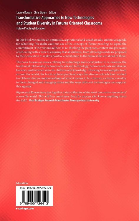 Produktbild: Transformative Approaches to New Technologies and Student Diversity in Futures Oriented Classrooms