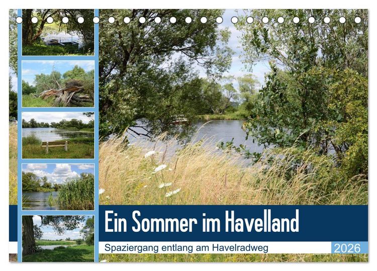 Produktbild: Ein Sommer im Havelland - Spaziergang entlang am Havelradweg (Tischkalender 2026 DIN A5 quer), CALVENDO Monatskalender