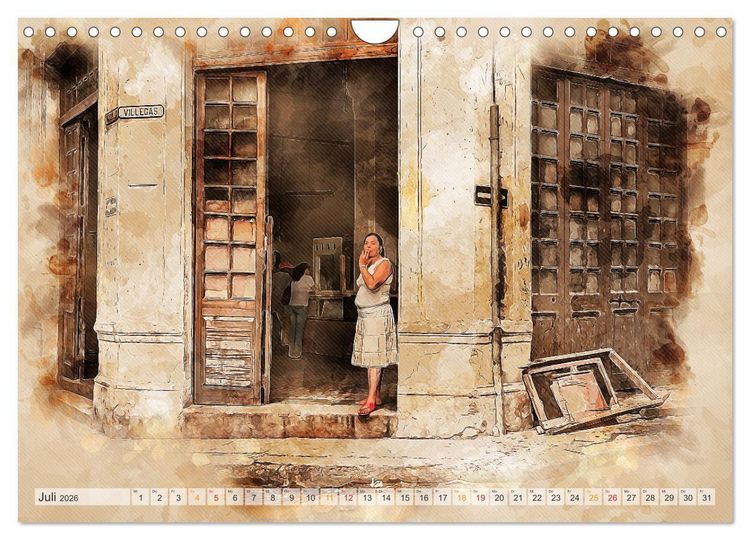 Produktbild: Cuba - Inselstaat in der Karibik (Wandkalender 2026 DIN A4 quer), CALVENDO Monatskalender