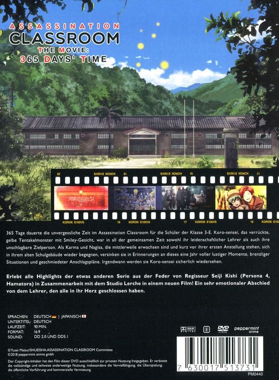Assassination Classroom The Movie 365 Days Deutsch Assassination Classroom the Movie: 365 Days’ Time von Seiji Kishi - DVD