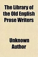 Produktbild: The Library of the Old English Prose Writers