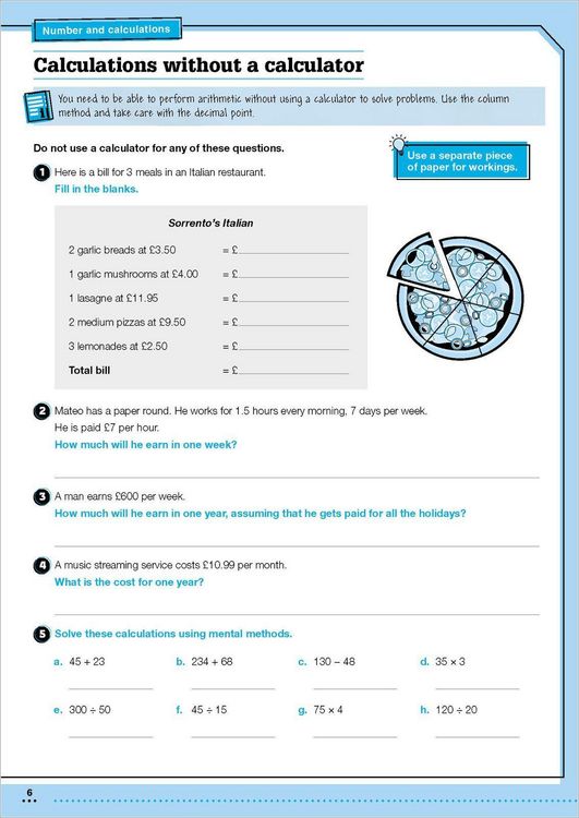 Produktbild: KS3 Year 8 Maths Targeted Practice Workbook with answers.