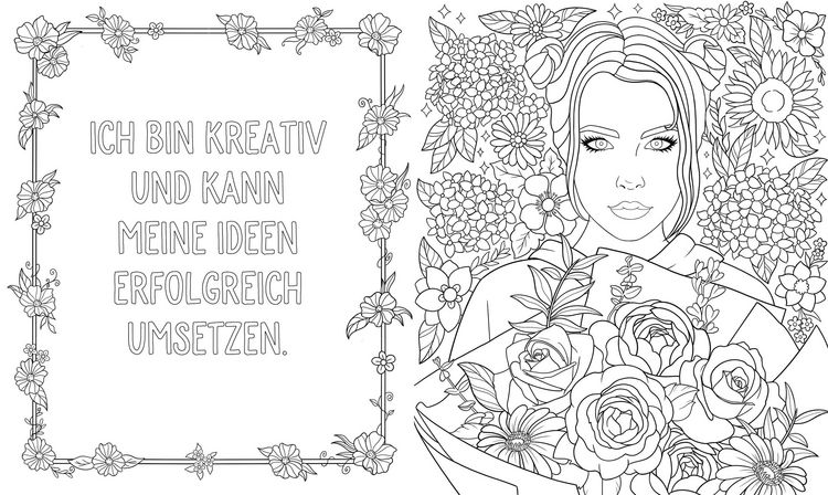 Produktbild: Flower moments &ndash; Traumhafte Bl&uuml;ten-Motive ausmalen und entspannen