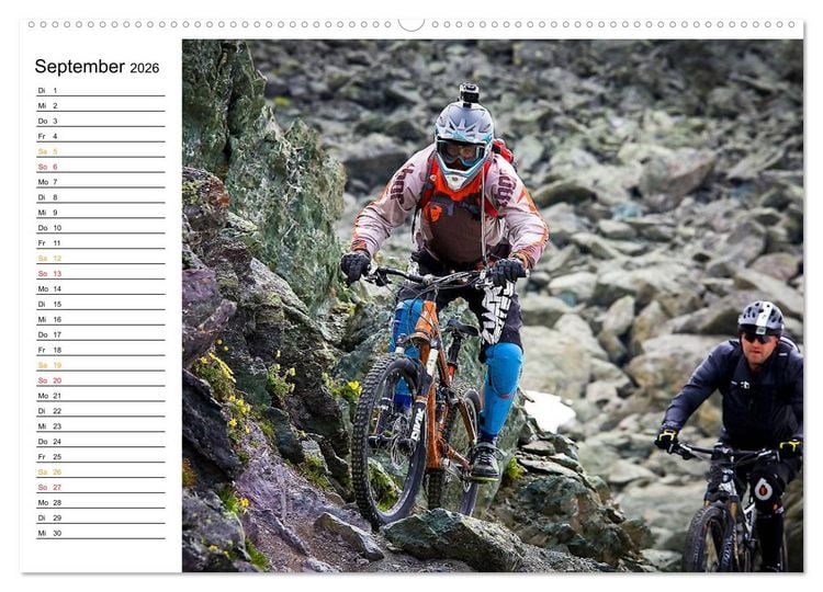 Produktbild: Mountainbike Freeride Momente (Wandkalender 2026 DIN A2 quer), CALVENDO Monatskalender