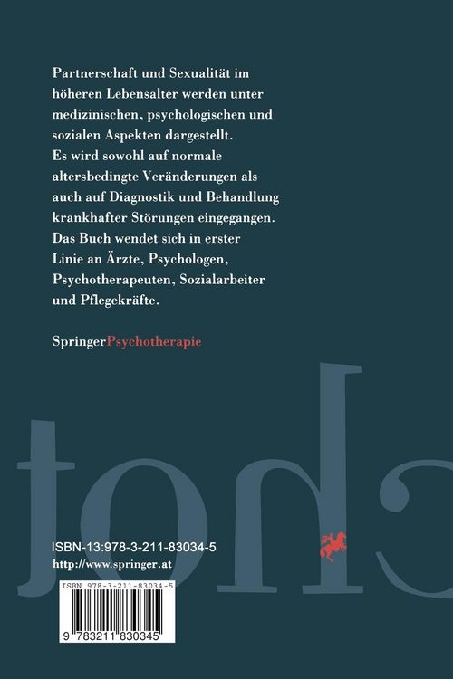 Produktbild: Partnerschaft und Sexualit&auml;t im h&ouml;heren Lebensalter