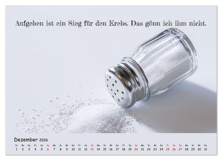Produktbild: Krebs ist ein Vollidiot - Kalender f&uuml;r alle K&auml;mpfer mit Krebserkrankung (hochwertiger Premium Wandkalender 2026 DIN A2 quer), Kunstdruck in Hochglanz