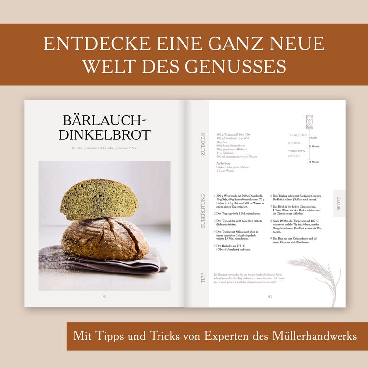 Produktbild: Das M&uuml;hlen-Backbuch