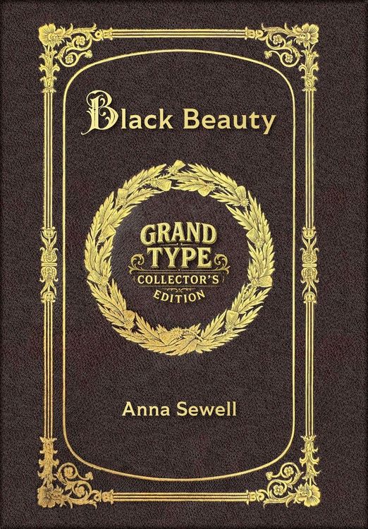 Produktbild: Large Print - Black Beauty - Grand Type Collector's Edition - Matte Hardcover with Dust Jacket