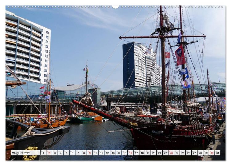 Produktbild: Windjammertreffen - Segelschiffe zu Gast in Bremerhaven (Wandkalender 2026 DIN A2 quer), CALVENDO Monatskalender