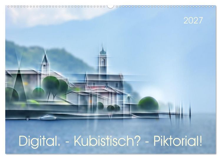 Produktbild: Digital - Kubistisch - Piktorial (Wandkalender 2027 DIN A2 quer), CALVENDO Monatskalender